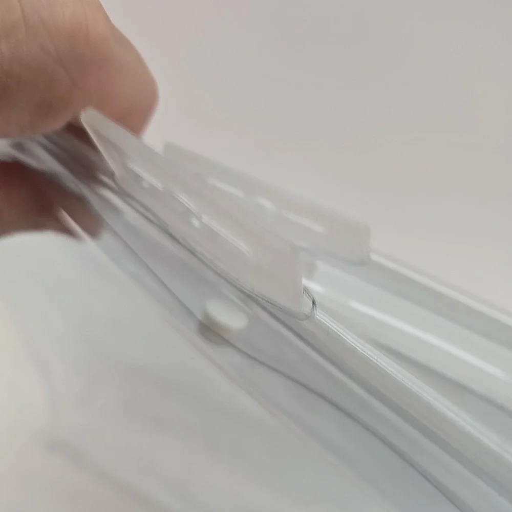 3 PCS. CLEAR PLASTIC STORAGE BAGS SNAP CLOSURE‎ HANGING TAB 13